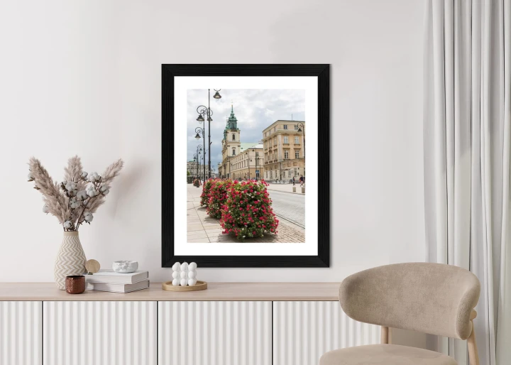 Plakat Kościół Świętego Krzyża W Dzielnicy Śródmieście W Warszawie