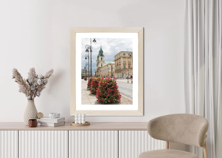 Plakat Kościół Świętego Krzyża W Dzielnicy Śródmieście W Warszawie