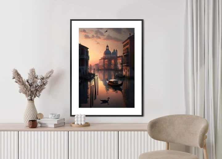 Plakat Zachód Słońca W Wenecji