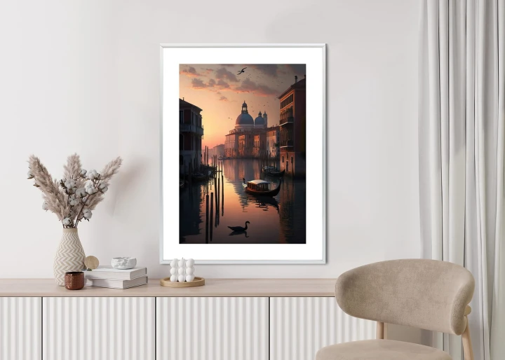 Plakat Zachód Słońca W Wenecji