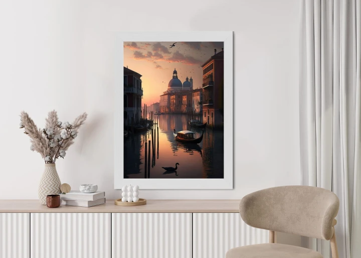 Plakat Zachód Słońca W Wenecji
