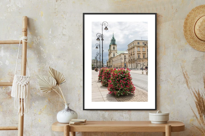 Plakat Kościół Świętego Krzyża W Dzielnicy Śródmieście W Warszawie