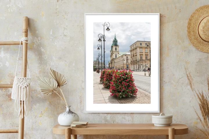 Plakat Kościół Świętego Krzyża W Dzielnicy Śródmieście W Warszawie