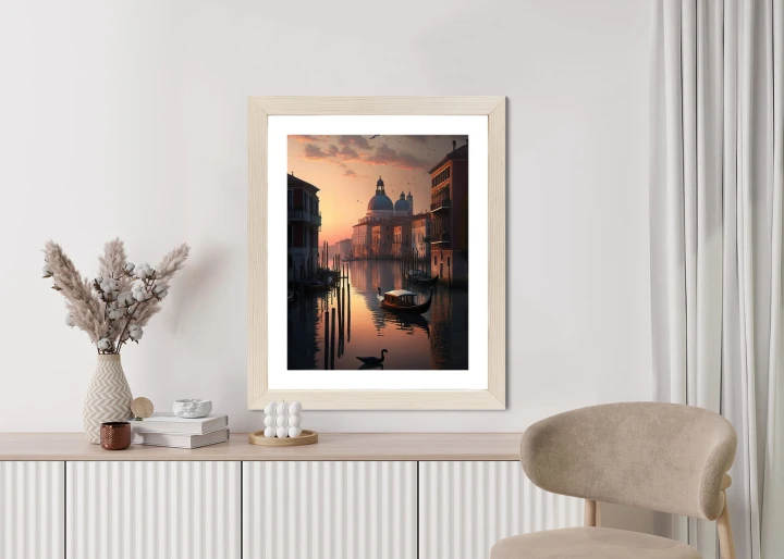Plakat Zachód Słońca W Wenecji