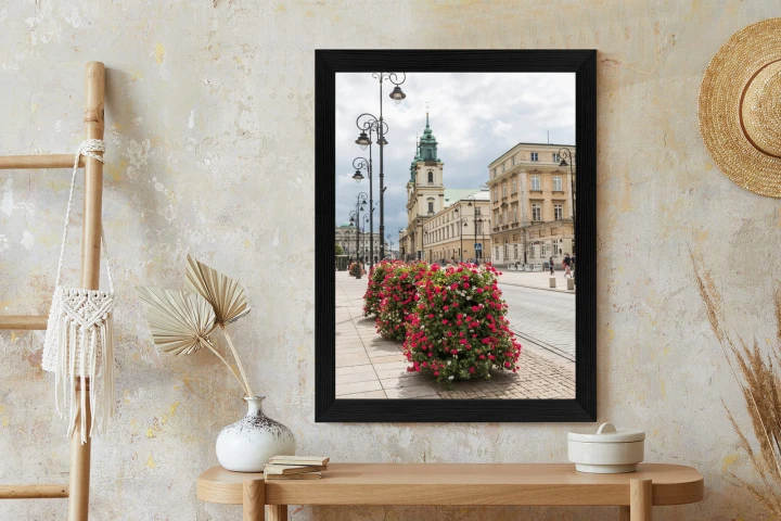 Plakat Kościół Świętego Krzyża W Dzielnicy Śródmieście W Warszawie