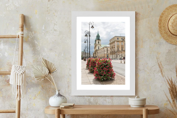 Plakat Kościół Świętego Krzyża W Dzielnicy Śródmieście W Warszawie