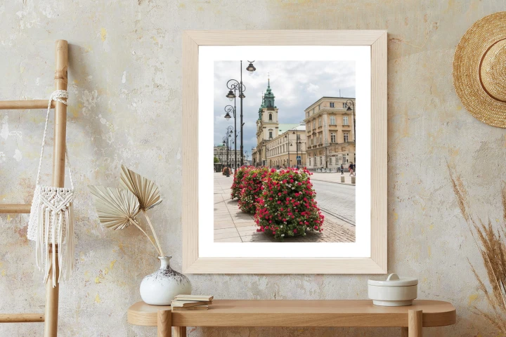 Plakat Kościół Świętego Krzyża W Dzielnicy Śródmieście W Warszawie