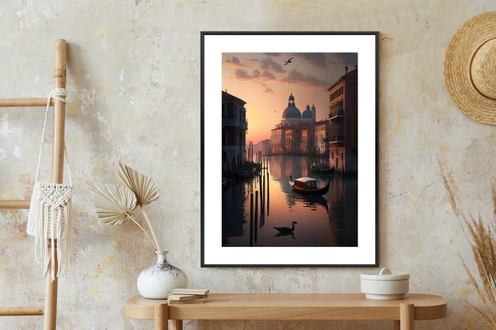 Plakat Zachód Słońca W Wenecji