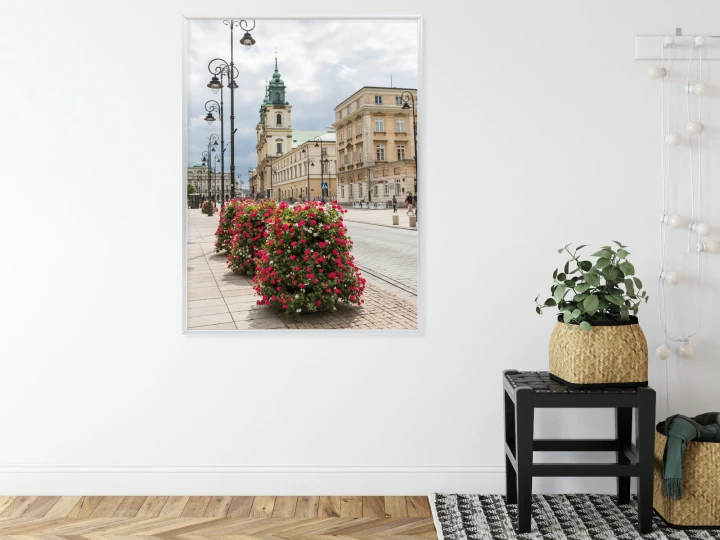 Plakat Kościół Świętego Krzyża W Dzielnicy Śródmieście W Warszawie