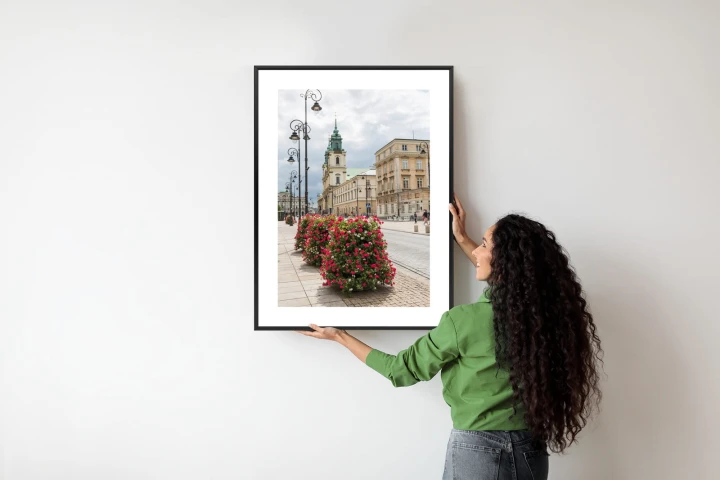 Plakat Kościół Świętego Krzyża W Dzielnicy Śródmieście W Warszawie