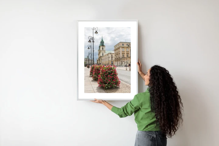 Plakat Kościół Świętego Krzyża W Dzielnicy Śródmieście W Warszawie