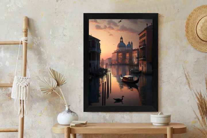 Plakat Zachód Słońca W Wenecji