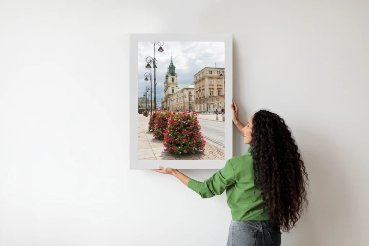 Plakat Kościół Świętego Krzyża W Dzielnicy Śródmieście W Warszawie