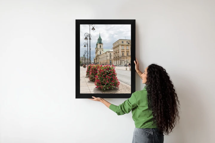 Plakat Kościół Świętego Krzyża W Dzielnicy Śródmieście W Warszawie