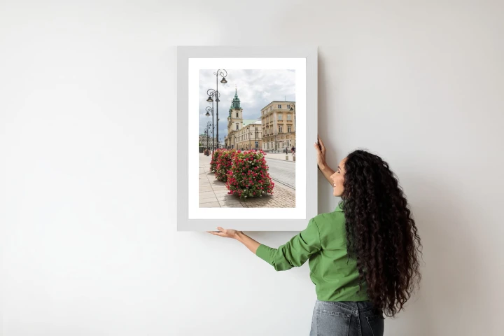 Plakat Kościół Świętego Krzyża W Dzielnicy Śródmieście W Warszawie