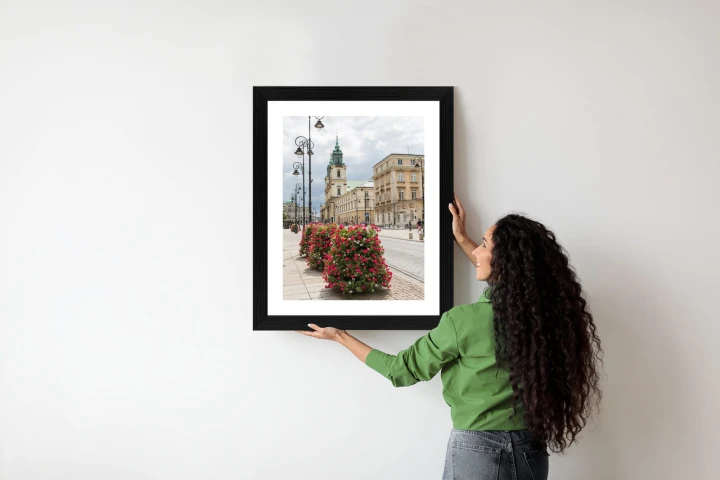 Plakat Kościół Świętego Krzyża W Dzielnicy Śródmieście W Warszawie