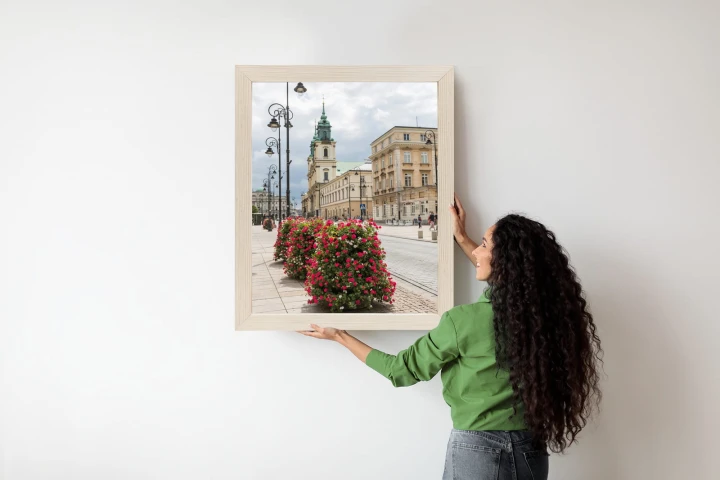 Plakat Kościół Świętego Krzyża W Dzielnicy Śródmieście W Warszawie