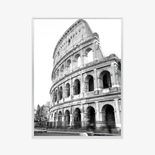 Plakat Starożytne Koloseum W Rzymie W Czerni I Bieli
