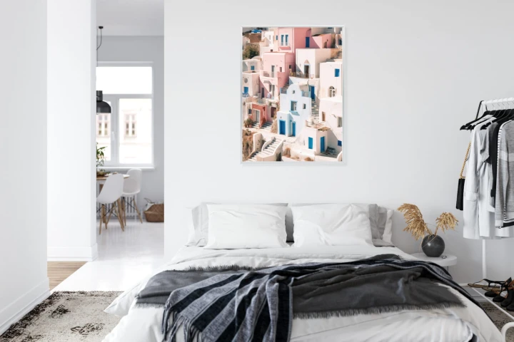 Plakat Kolorowa Grecka Architektura