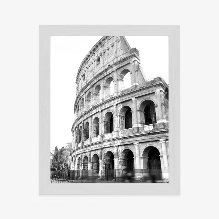 Plakat Starożytne Koloseum W Rzymie W Czerni I Bieli