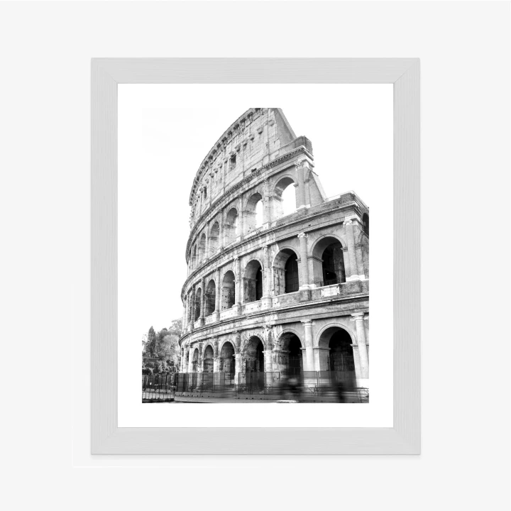 Plakat Starożytne Koloseum W Rzymie W Czerni I Bieli