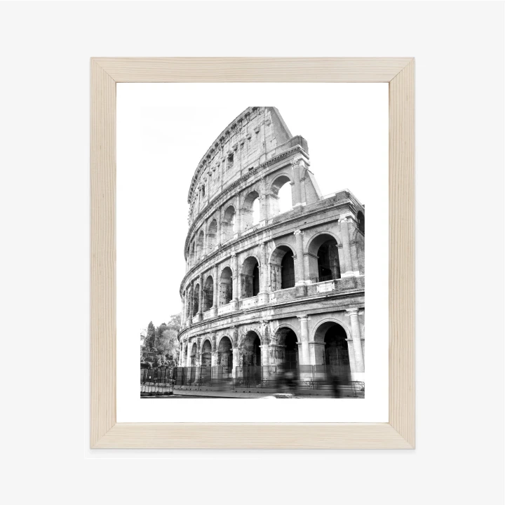 Plakat Starożytne Koloseum W Rzymie W Czerni I Bieli