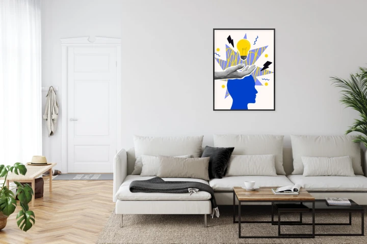 Plakat Piorunujący Pomysł W Stylu Pop-Art
