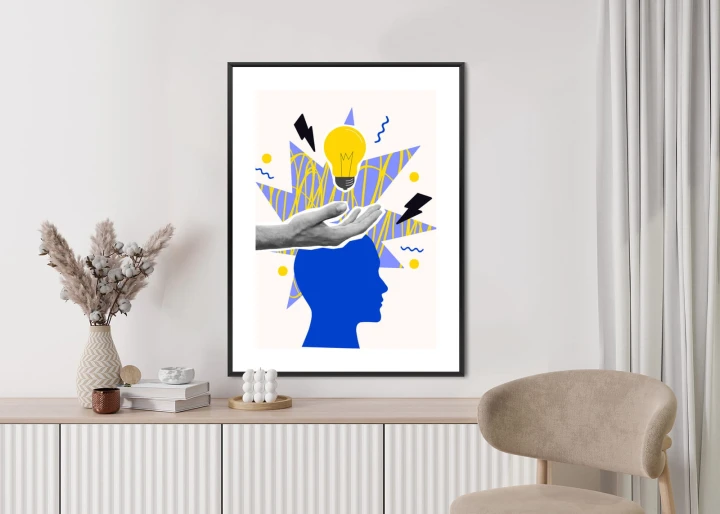 Plakat Piorunujący Pomysł W Stylu Pop-Art