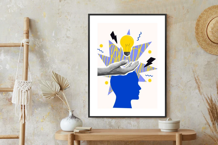 Plakat Piorunujący Pomysł W Stylu Pop-Art