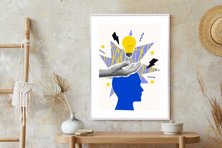 Plakat Piorunujący Pomysł W Stylu Pop-Art
