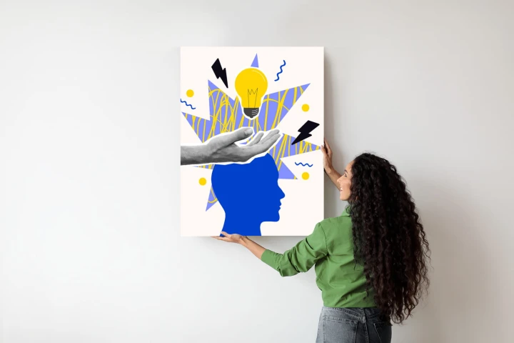 Plakat Piorunujący Pomysł W Stylu Pop-Art