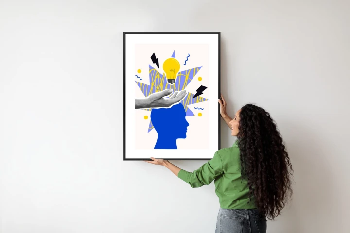 Plakat Piorunujący Pomysł W Stylu Pop-Art