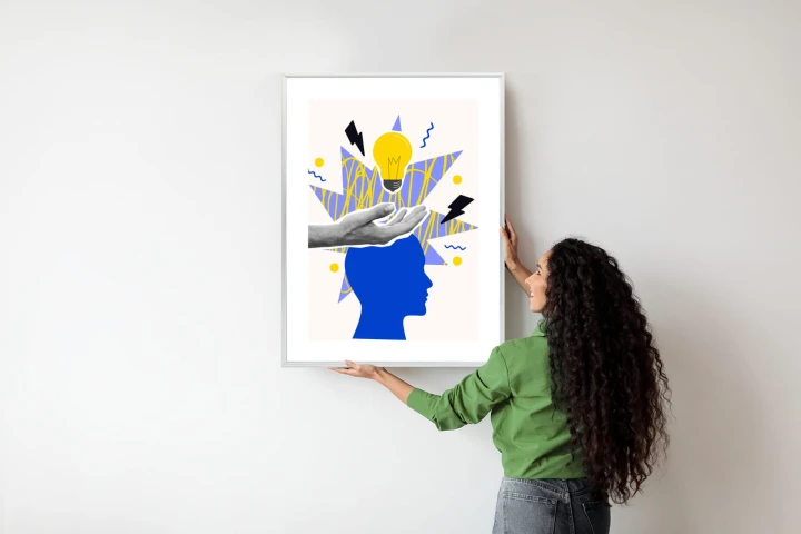 Plakat Piorunujący Pomysł W Stylu Pop-Art