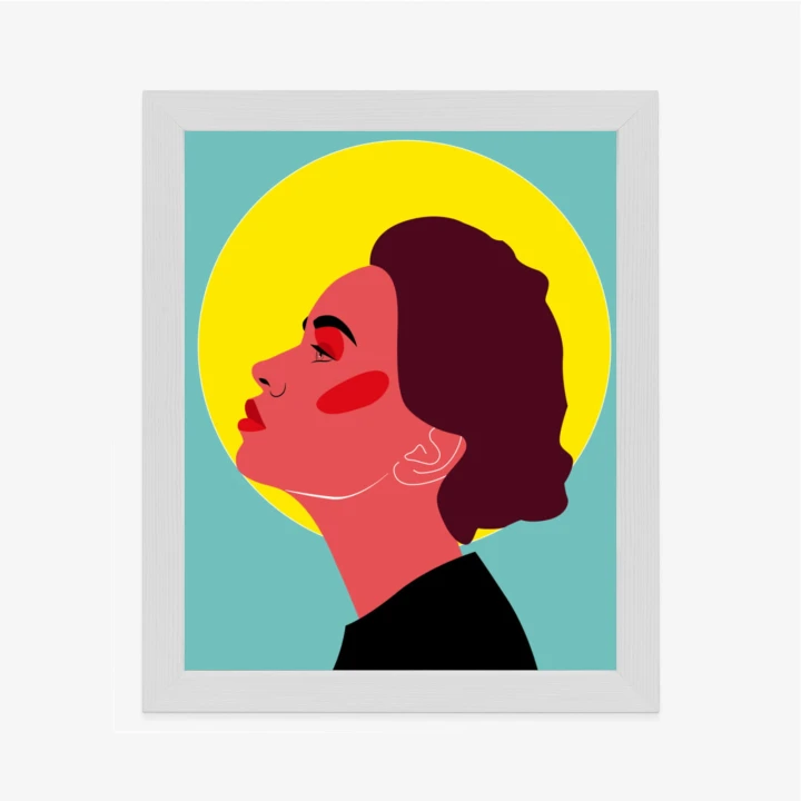 Plakat Zamyślona Kobieta Pop Art W Stylu Retro