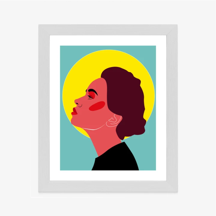 Plakat Zamyślona Kobieta Pop Art W Stylu Retro