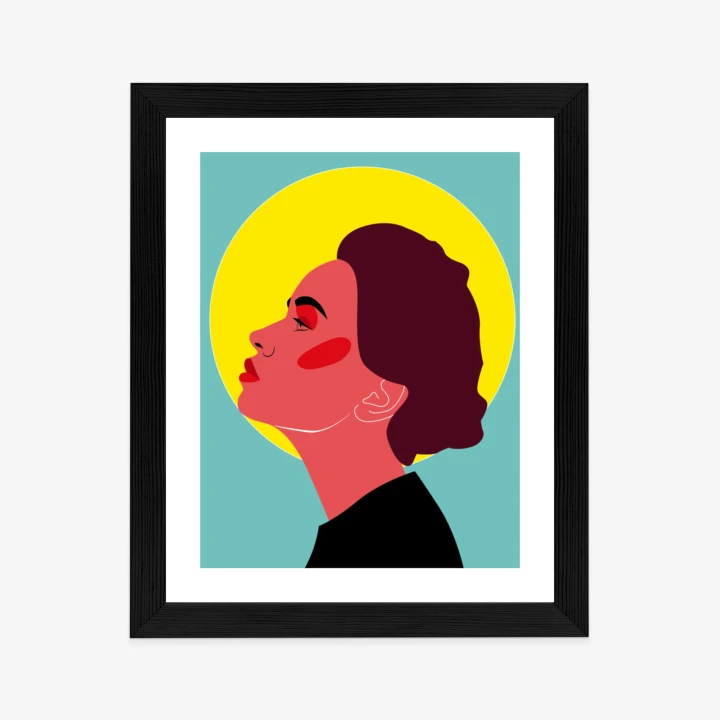 Plakat Zamyślona Kobieta Pop Art W Stylu Retro