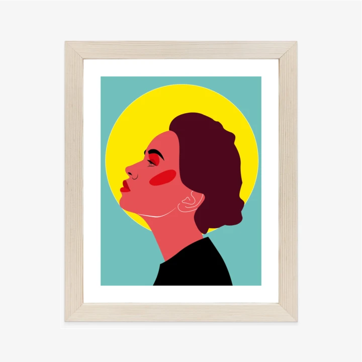 Plakat Zamyślona Kobieta Pop Art W Stylu Retro