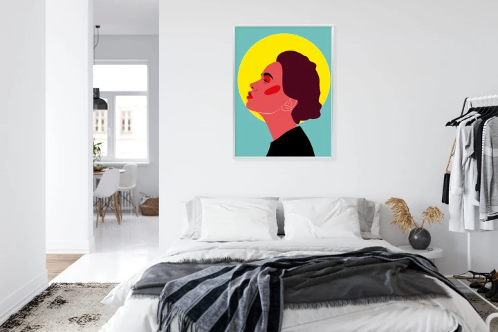 Plakat Zamyślona Kobieta Pop Art W Stylu Retro