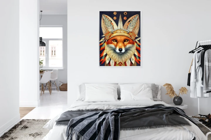Plakat Lis W Stroju Indianina
