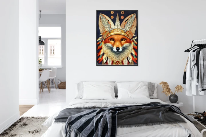 Plakat Lis W Stroju Indianina