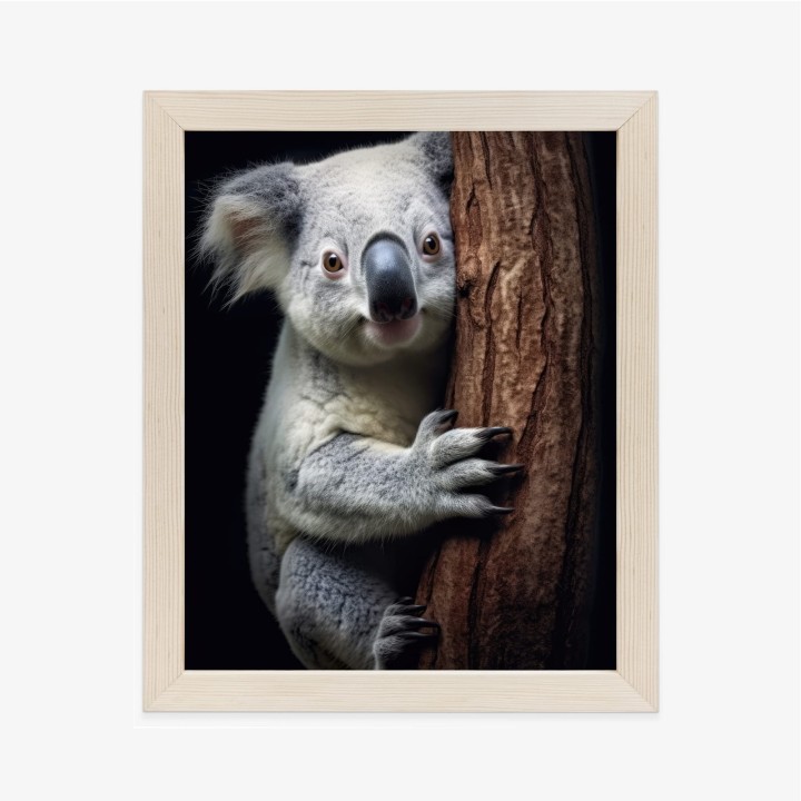 Plakat Miś Koala Obejmujący Drzewo