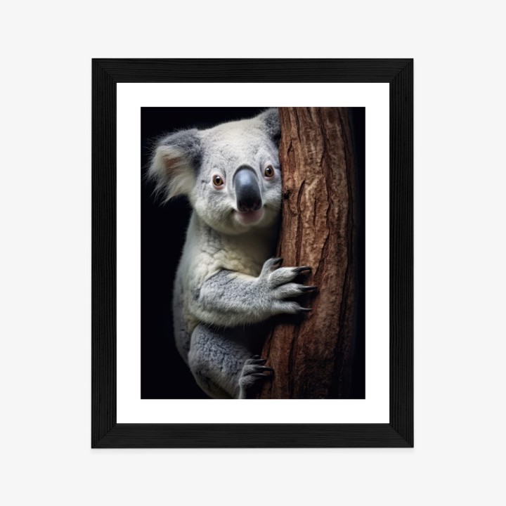Plakat Miś Koala Obejmujący Drzewo