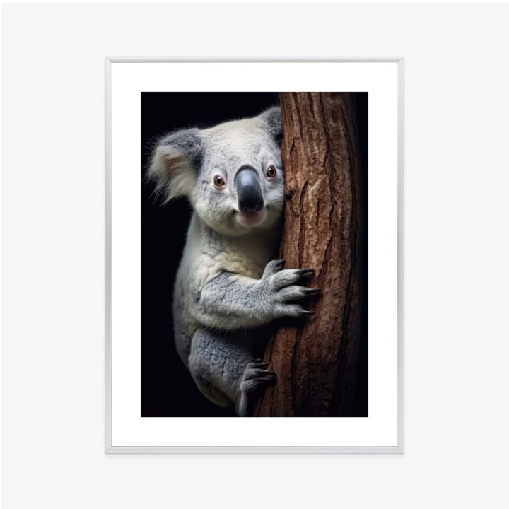 Plakat Miś Koala Obejmujący Drzewo