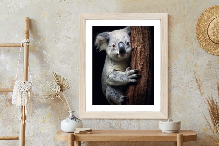 Plakat Miś Koala Obejmujący Drzewo