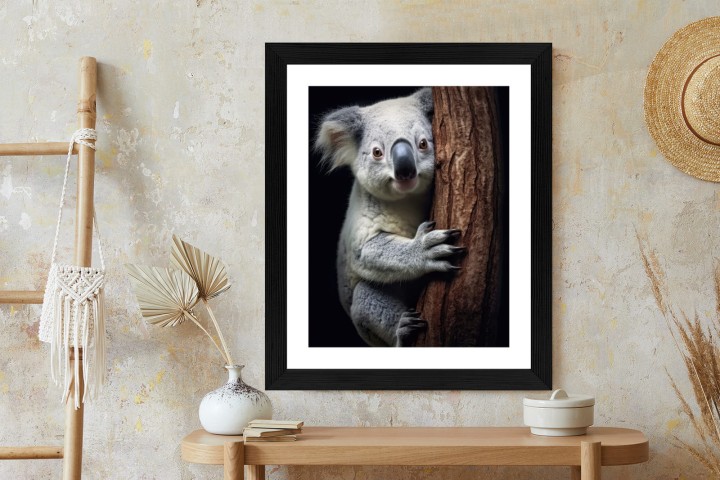 Plakat Miś Koala Obejmujący Drzewo