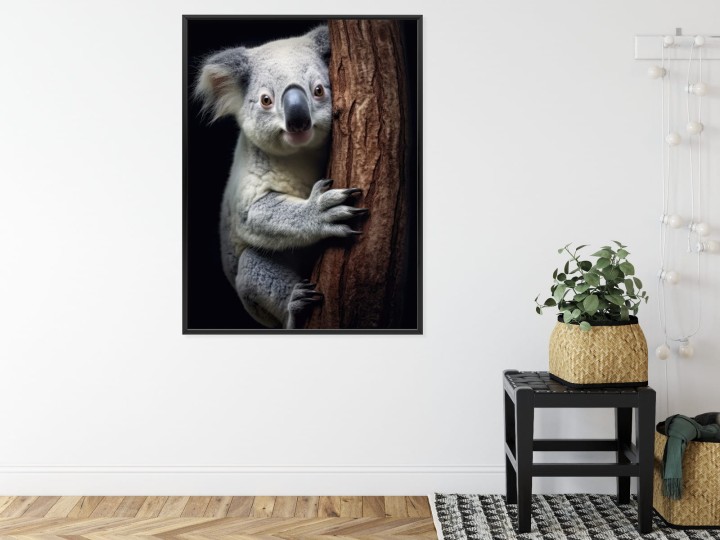 Plakat Miś Koala Obejmujący Drzewo
