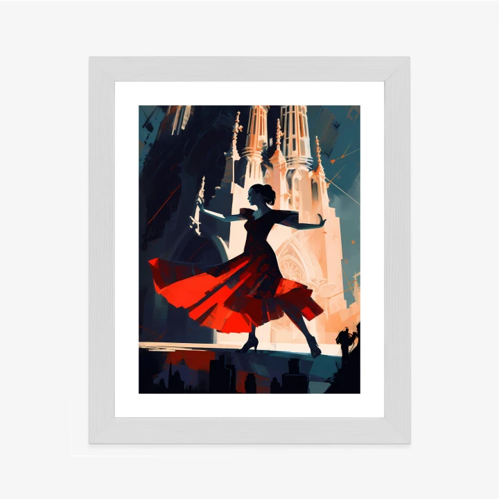 Plakat Tancerka Flamenco W Barcelonie