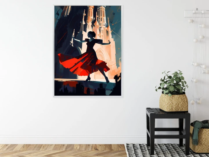 Plakat Tancerka Flamenco W Barcelonie