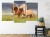 Obraz Wieloczęściowy Konie Galopujące Po Łące 3D