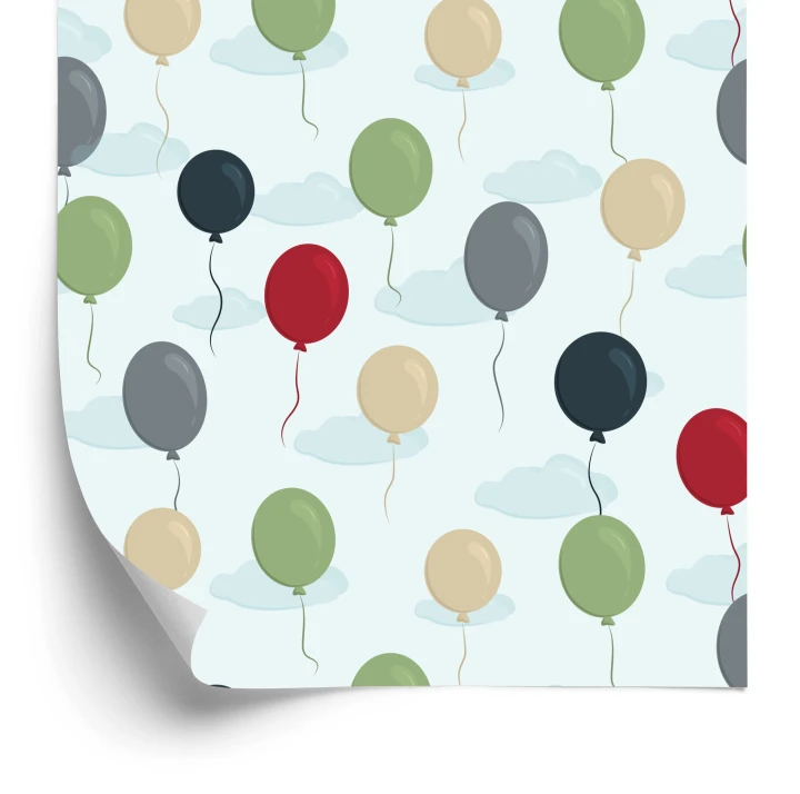 Tapeta Balony Z Chmurami W Tle